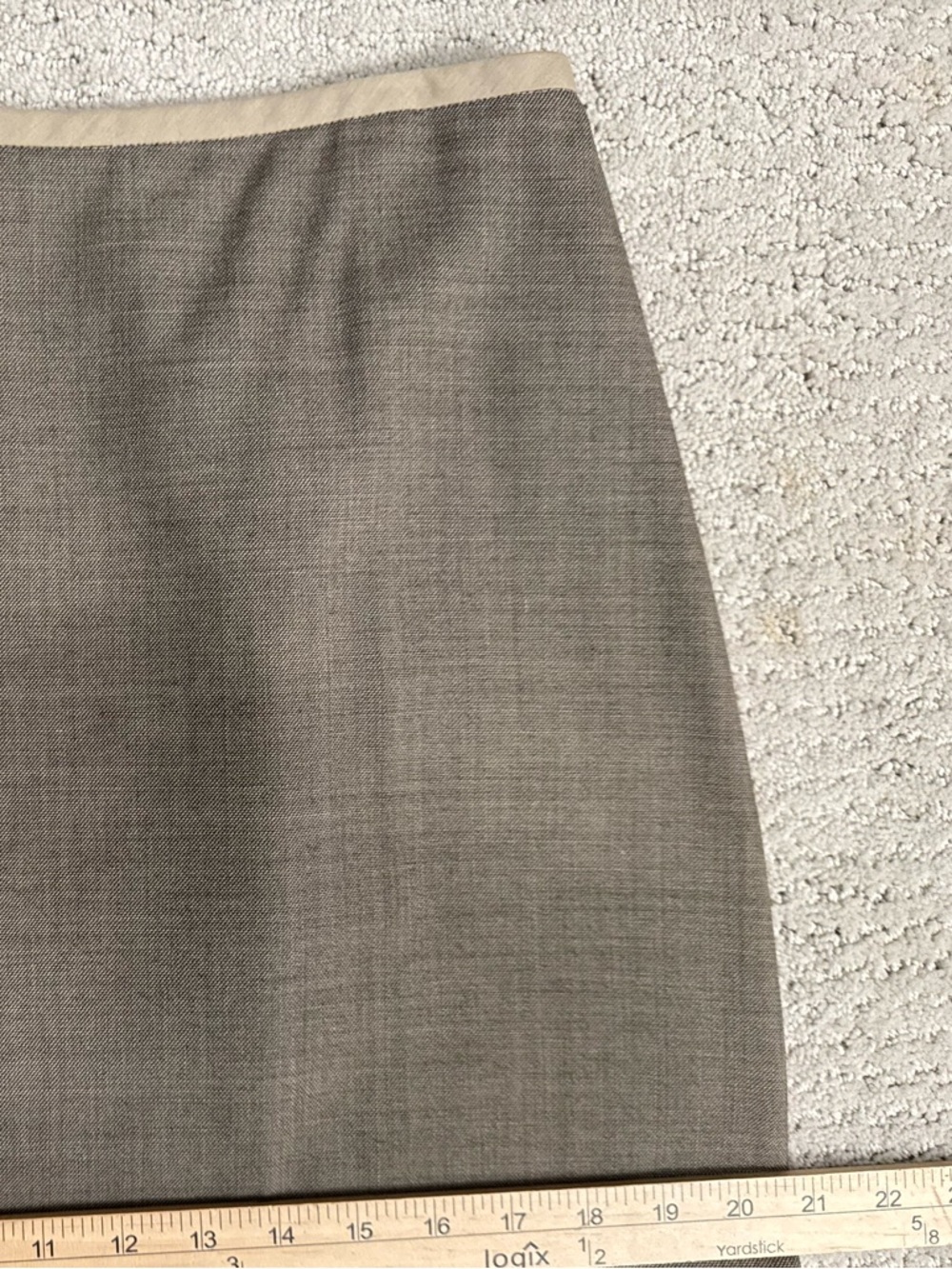 Vintage 90s J. Crew Long Wool Skirt RARE Tailored Lined Quiet Luxury Old Money - Picture 8 of 13